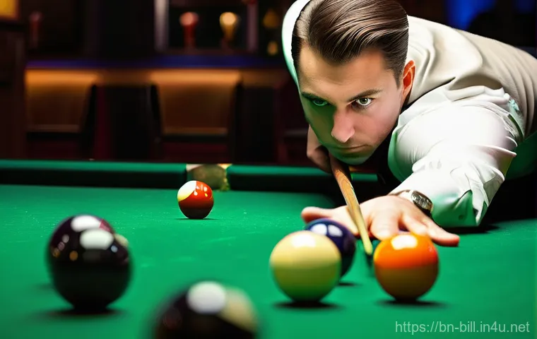 당구 라샤 색상 선택 팁 - Prompt 1: The Focused Player on a Classic Green Table** 당구 라샤 색상 선택 팁 - Prompt 1: The Focused Player on a Classic Green Table**