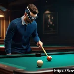 Home 10 당구 VR 게임 추천 - **Prompt 1: Virtual Billiards Social Lounge**
"A group of four diverse friends, aged early 20s t...